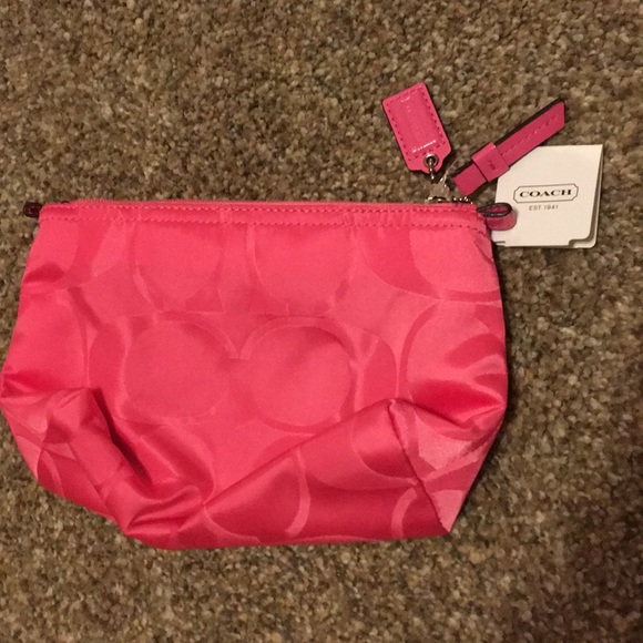 Coach Handbags - Coach pink pouch